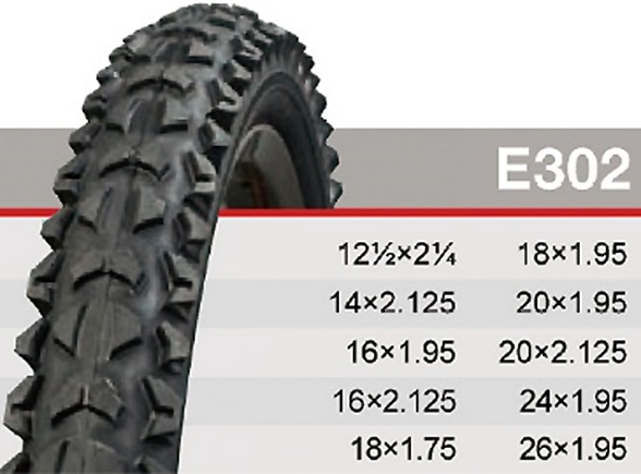 타이어(26*1.95, 중국A, E302 / E303, MT몰드,  흑색)