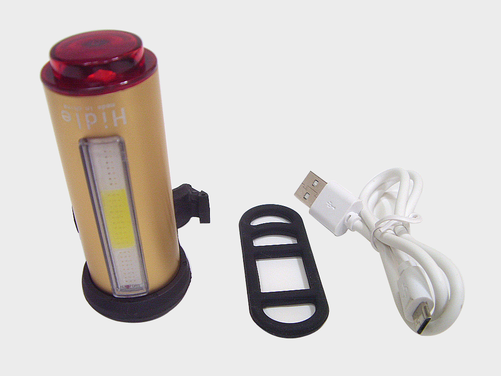 깜박등(USB충전, COB LED 3코브+1LED, 원형후미등, 7기능)