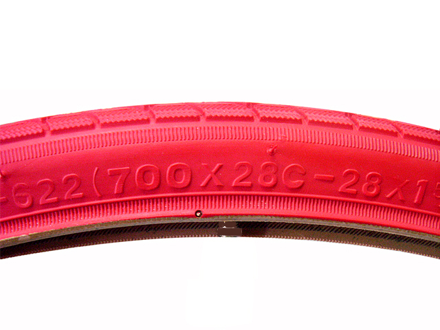 타이어(700*28C, 켄다K193, 적색)