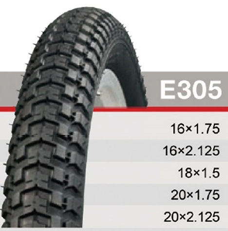 타이어(20*1.75, 중국A, E305, MT몰드, 흑색)