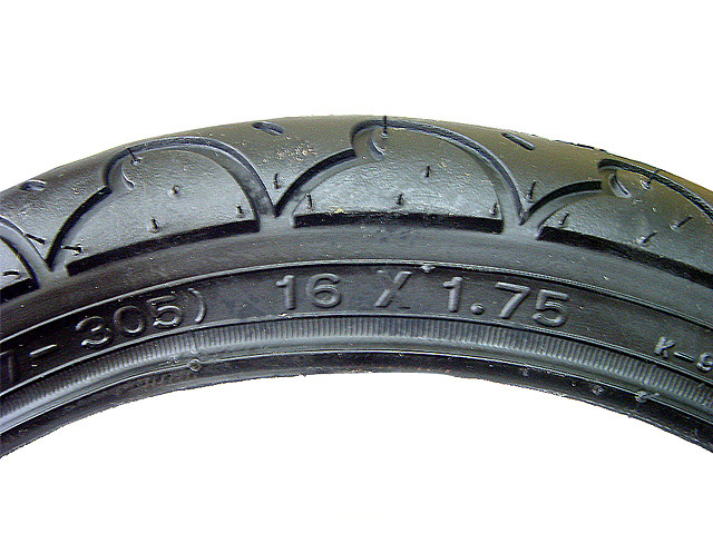타이어(16*1.75, 켄다K909A, 흑색)