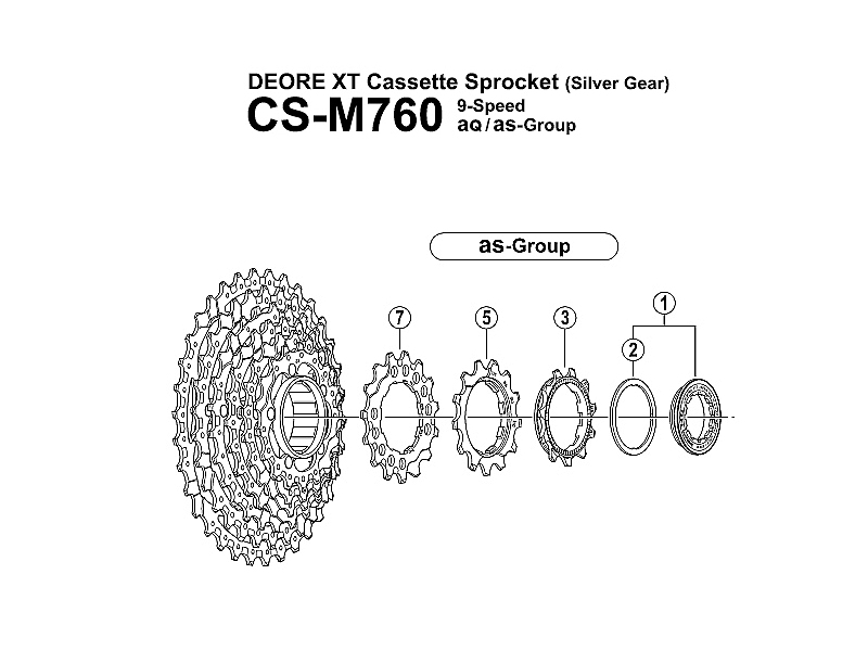 후일 스프라켓(9단, 시마노 XT, CS-M760/770, 15T)