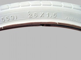 타이어(26*1.50, 켄다K193, 백색)