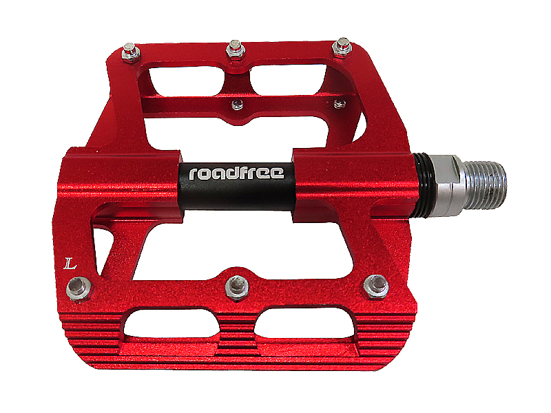 페달(MTB, 대형 고급, CK-630#, 늄CNC, 3실드베아링, 흑색/적색)