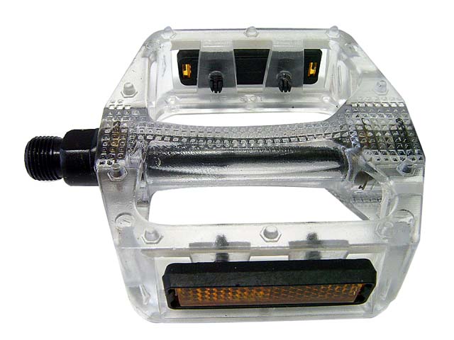 페달(MTB, 대형, PVC, FP-851, 흑색/적색/투명) 보급형