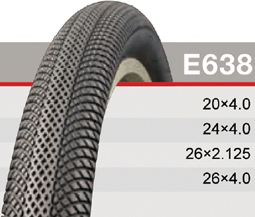 타이어(26*4.0, 팻바이크용, 흑색, 중국 / 26*4.0, E638, 중국A, 흑색)